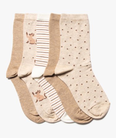 Chaussettes de jeu athlétique beige High Five neuves taille L