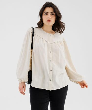 Blouse Tunique Esprit Multicouleur Taille 36 - Viscose, Manches Longues, Vintage, Très Bon état