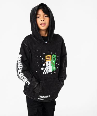 Sweat en coton à capuche et motif Minecraft™ (du 6 au 16 ans