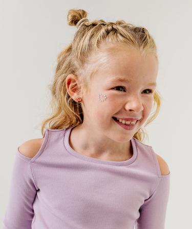 Grande Chemise Col Rond Femme Manches Longues – T-Shirt Décontracté Six Boutons Épaule, Couleur Unie Grape Purple – Tailles S à XL