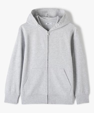 Sweat à Capuche Zippé Garçon/fille - Manches Longues, Coupe Ample, Couleur Unie - Tissu Doux Pour Sport Et Quotidien