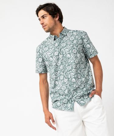 Chemise FootJoy PGA Tour Homme à Manches Courtes Rayures Vertes - Taille L