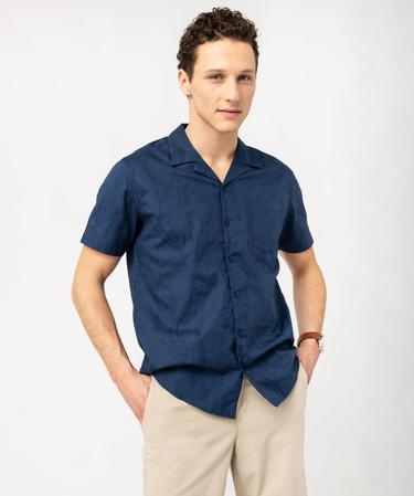 Chemise Magellan Pêche Manches Courtes – Homme Taille L, Imprimé Homard Bleu, Nylon Léger