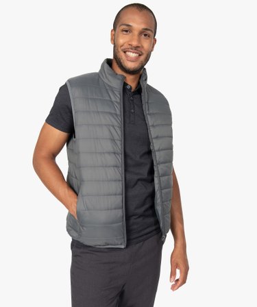 Veste Doudoune Eden Park Doudoune Grise Sans Manche