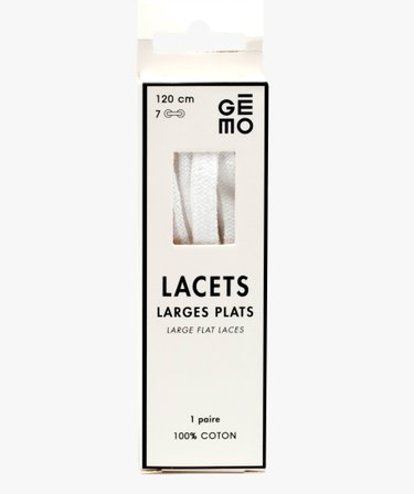 Lacets blancs larges deals