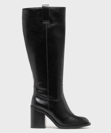 Bottes cavalières à talon haut femme noir | GEMO