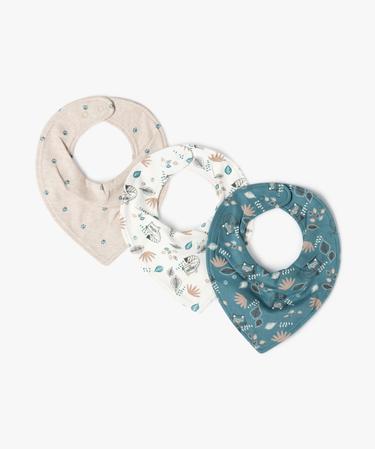 Pack De 5 Bavoirs Bandana Bébé Doux Et Absorbants - Bavoir Impermeable Avec Boutons-Pression, Pour Garçons Et Filles