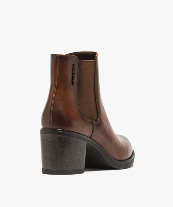 bottine fille marron