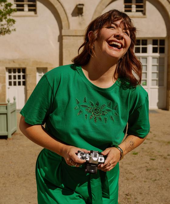 Tee Shirt Femme Grande Taille Coton Imprimé Lettres - Oversize Élégant Décontracté Été
