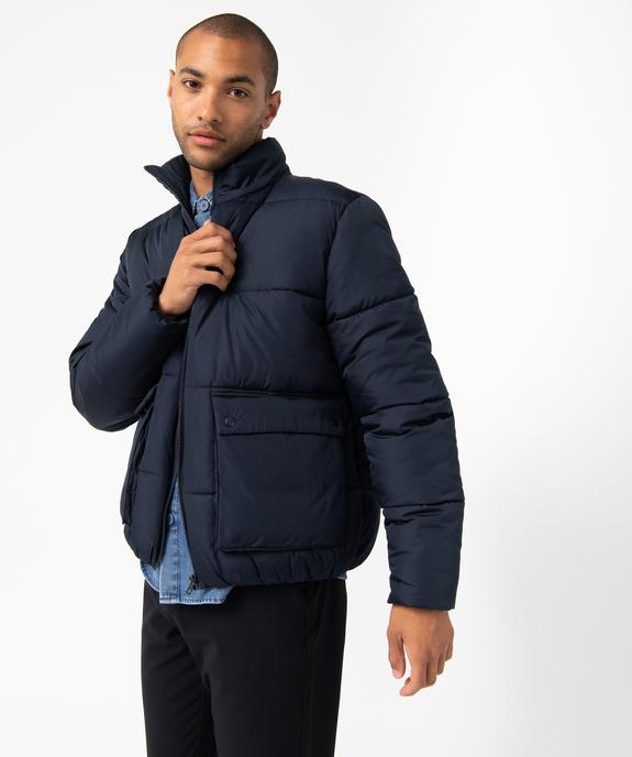 Blouson homme matelassé avec larges poches à rabat vue2 - GEMO (HOMME) - GEMO
