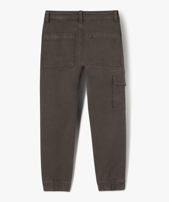 Pantalon cargo bas resserré garçon vue9 - GEMO (ENFANT) - GEMO