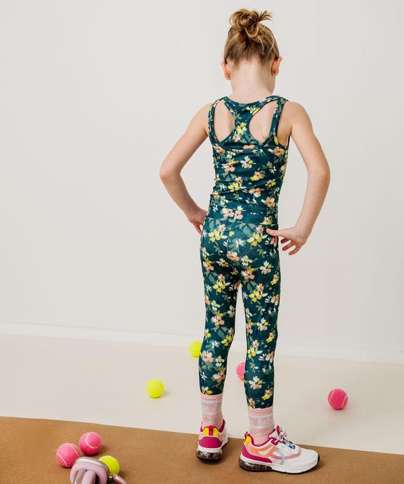 Débardeur de sport court à dos fantaisie fille vue2 - GEMO 4G FILLE - GEMO