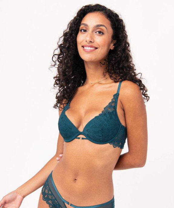 Soutien-gorge corbeille en dentelle avec coques fines vue1 - GEMO(HOMWR FEM) - GEMO