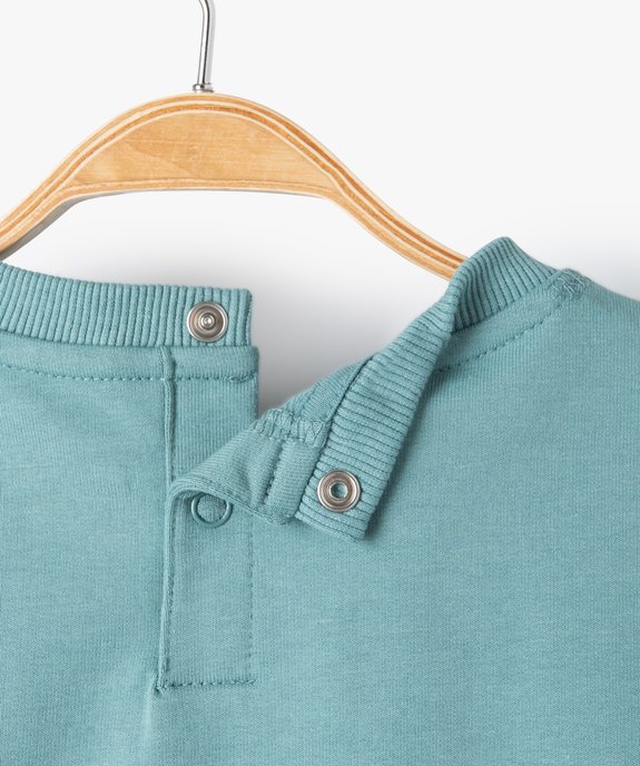 Sweat bébé avec petite broderie vue3 - GEMO(BEBE DEBT) - GEMO