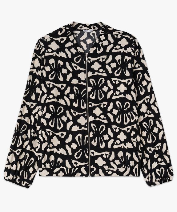 Veste fluide en maille texturée femme grande taille vue4 - GEMO (G TAILLE) - GEMO