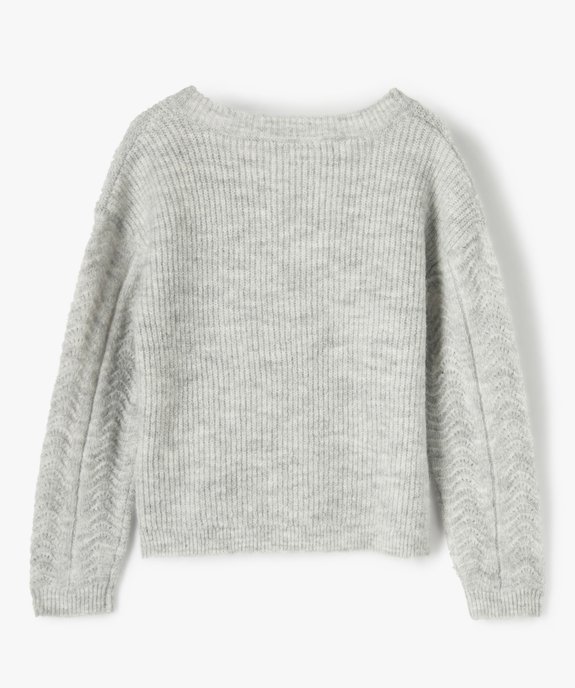 Gilet fille avec boutons fantaisie – Lulu Castagnette vue3 - LULUCASTAGNETTE - GEMO