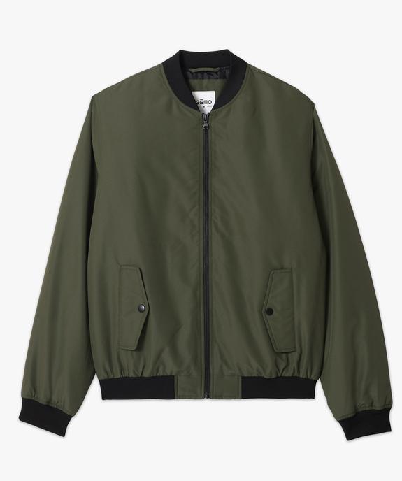 Blouson zippé style bombers homme vue5 - GEMO 4G HOMME - GEMO