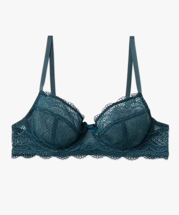 Soutien-gorge à armatures forme corbeille en dentelle vue4 - GEMO(HOMWR FEM) - GEMO