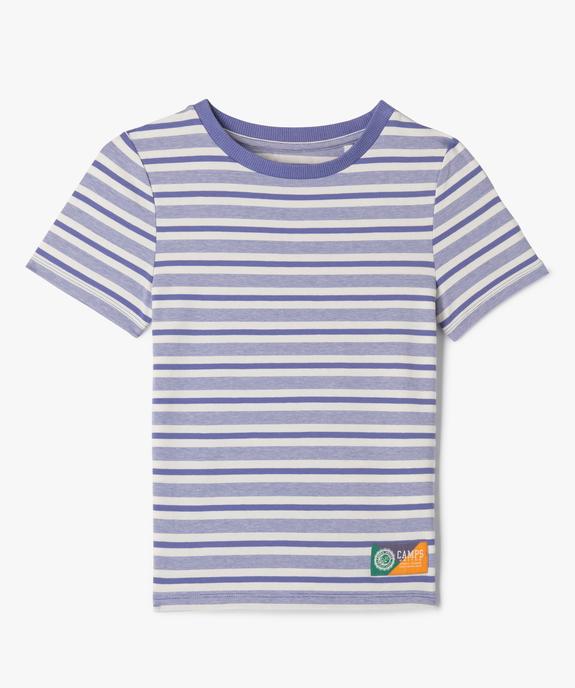 Tee-shirt à manches courtes rayé fille - Camps United vue1 - CAMPS GEMO FOR GOOD - GEMO