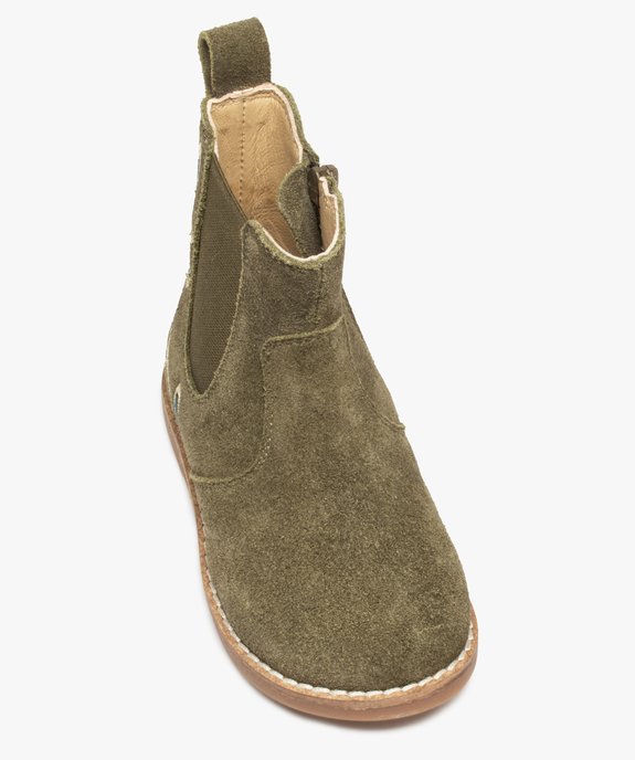 Boots bébé fille style Chelsea dessus cuir retourné – NA! vue6 - NA! - GEMO