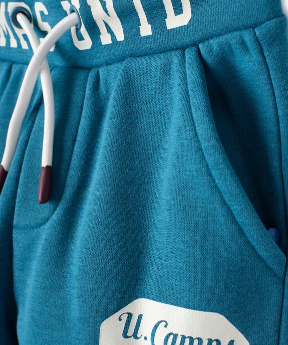 Pantalon jogging imprimé collège garçon vue2 - CAMPS UNITED - GEMO
