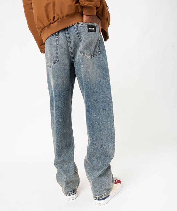 Jean large délavé homme vue3 - GEMO (HOMME) - GEMO