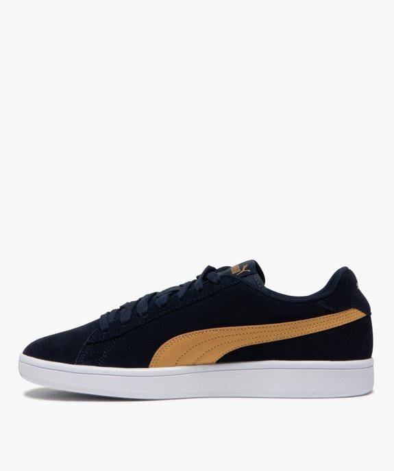 Baskets homme dessus cuir à lacets – Puma Smash vue3 - PUMA - GEMO