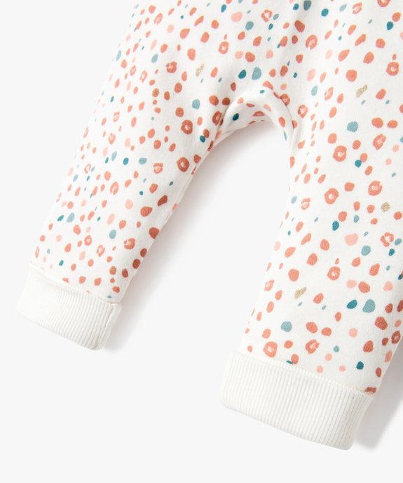 Pantalon souple en maille coton stretch bébé fille vue4 - GEMO 4G BEBE - GEMO