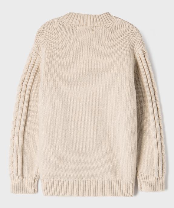 Pull à torsades garçon vue3 - GEMO (ENFANT) - GEMO