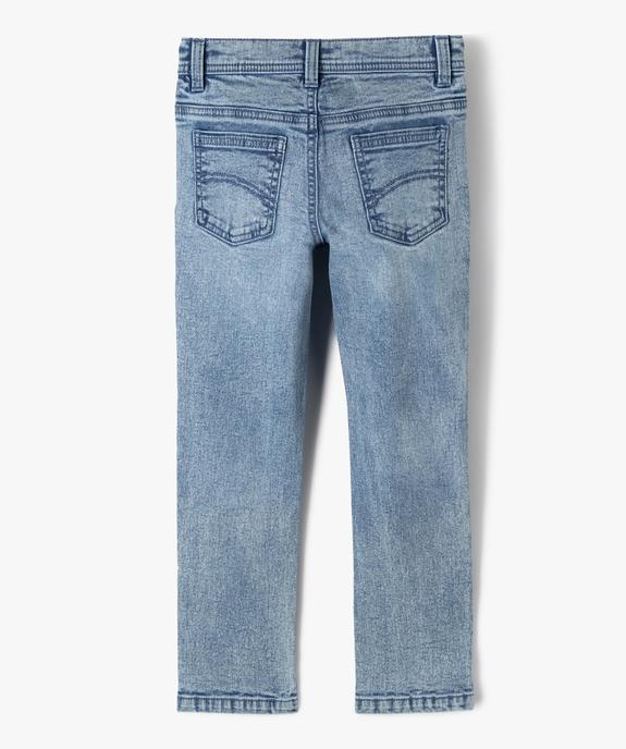 Jean skinny extensible avec marques d'usure garçon vue4 - GEMO 4G GARCON - GEMO
