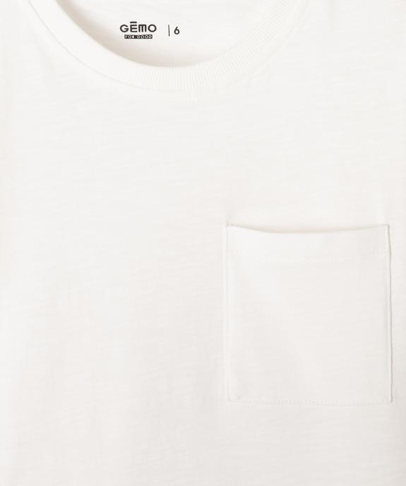 T-shirt manches longues poche garçon vue3 - GEMO (ENFANT) - GEMO