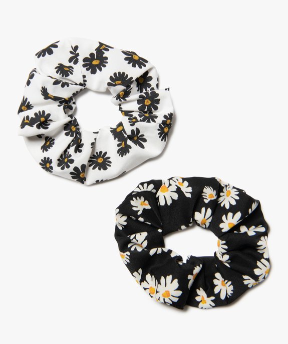 Chouchous pour les cheveux femme à motifs fleuris (lot de 2) vue1 - GEMO (ACCESS) - GEMO