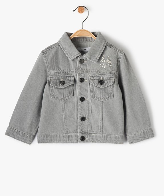 Blouson bébé garçon en jean – LuluCastagnette vue1 - LULUCASTAGNETTE - GEMO