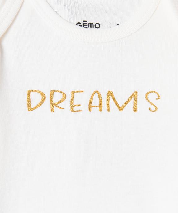 Bodies à manches longues à motifs fleuris bébé (lot de 3) vue2 - GEMO 4G BEBE - GEMO