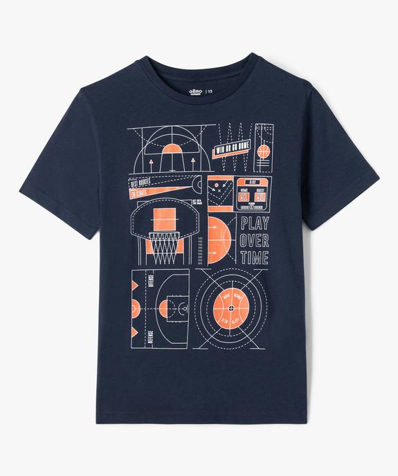 Tee-shirt imprimé 100% coton garçon vue1 - GEMO 4G GARCON - GEMO