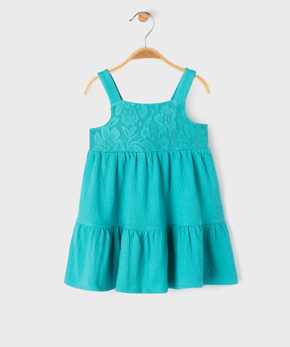 Robe à bretelles coupe évasée bébé fille vue1 - GEMO(BEBE DEBT) - GEMO