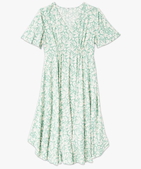 Robe à manches courtes à motifs fleuris femme grande taille vue4 - GEMO 4G GT - GEMO