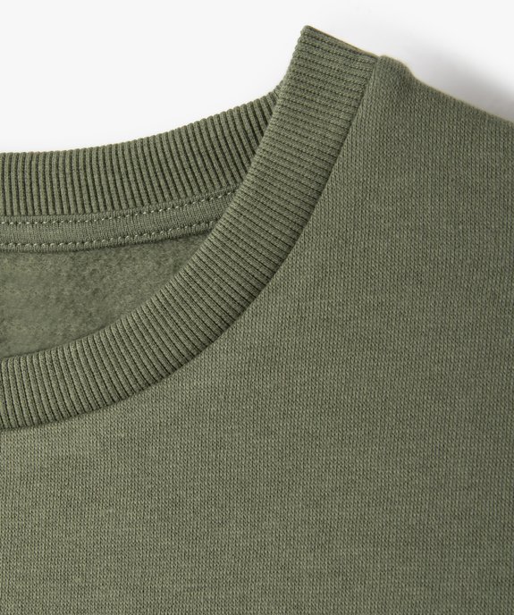 Sweat garçon en molleton uni vue2 - GEMO (JUNIOR) - GEMO
