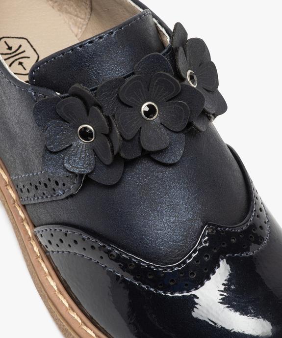 Derbies fille sans lacets à empiècements vernis vue6 - GEMO (ENFANT) - GEMO