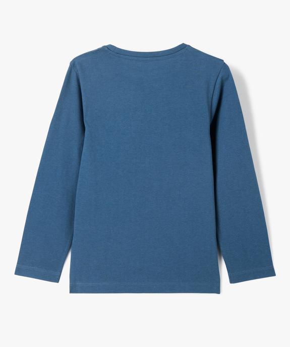 T-shirt imprimé à manches longues garçon vue3 - GEMO (ENFANT) - GEMO