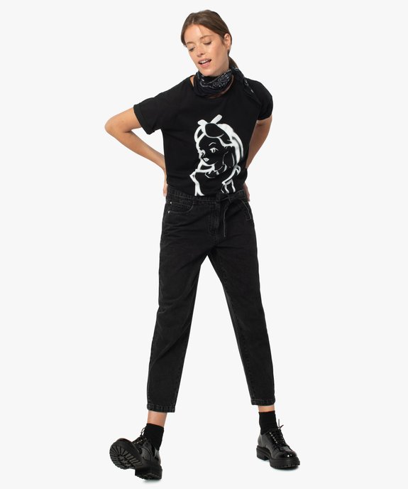 Tee-shirt femme avec motif Alice au pays des merveilles - Disney vue5 - GEMO(FEMME PAP) - GEMO