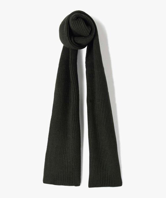 Echarpe homme unie en maille côtelée vue1 - GEMO (ACCESS) - GEMO