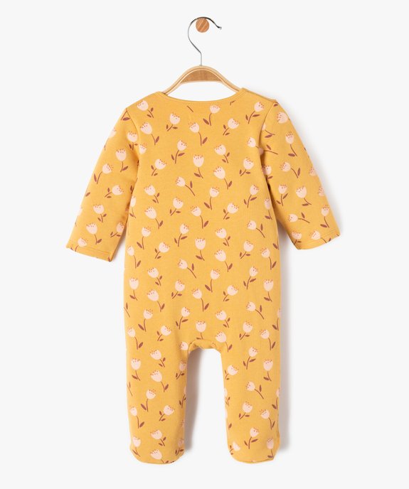 Pyjama en jersey molletonné avec zip ventral bébé vue4 - GEMO(BB COUCHE) - GEMO