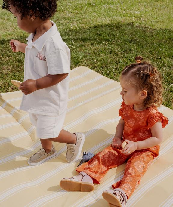 Pantalon fluide avec taille élastique bébé fille vue1 - GEMO(BEBE DEBT) - GEMO