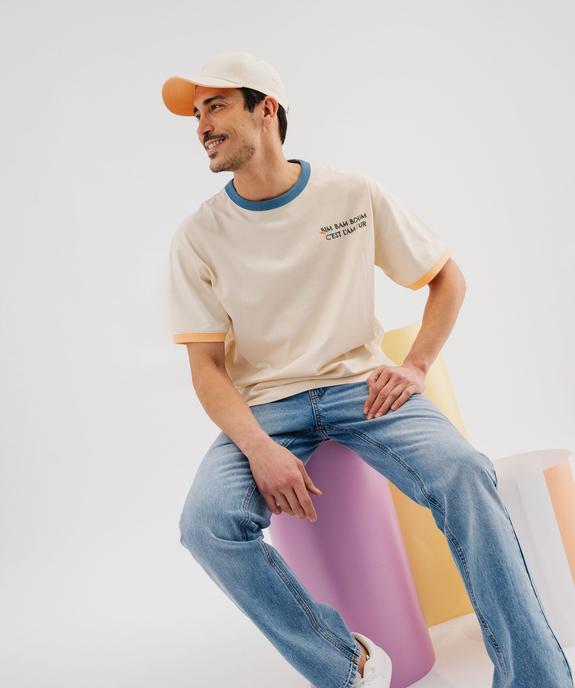 Tee-shirt adulte manches courtes avec message amour mixte - Gémo X Maëva vue3 - GEMO 4G FEMME - GEMO