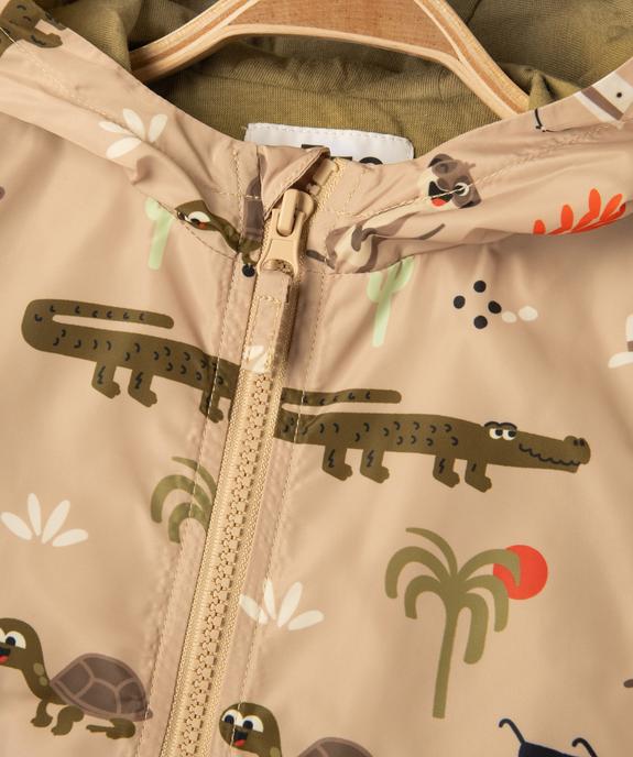Blouson à capuche avec motifs animaux bébé garçon vue2 - GEMO(BEBE DEBT) - GEMO