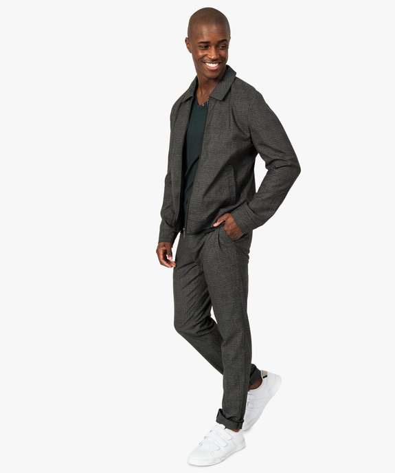 Pantalon homme à carreaux vue5 - GEMO (HOMME) - GEMO