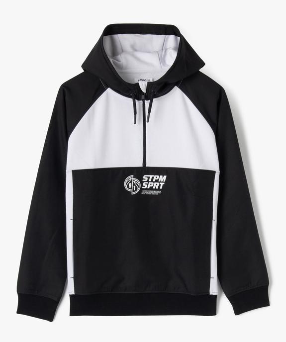 Sweat à capuche bi-matière garçon vue1 - GEMO (JUNIOR) - GEMO