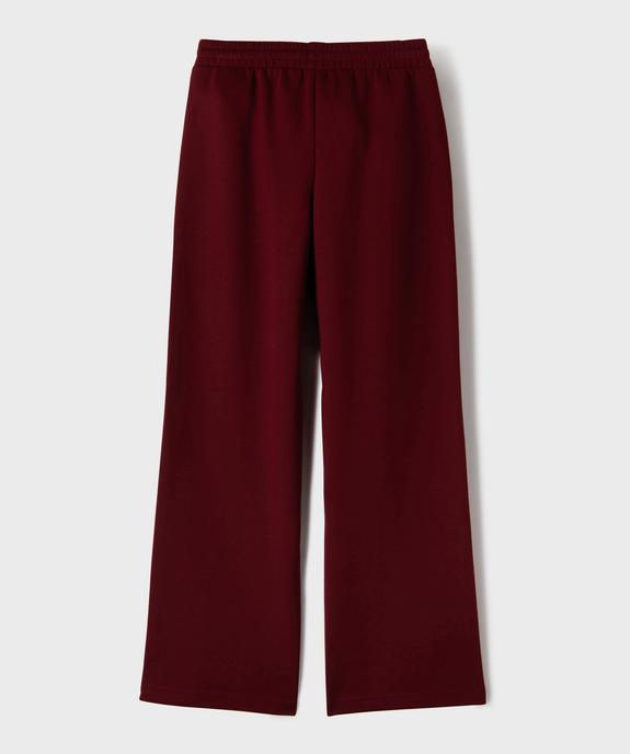 Pantalon de sport coupe large fille vue4 - GEMO (JUNIOR) - GEMO