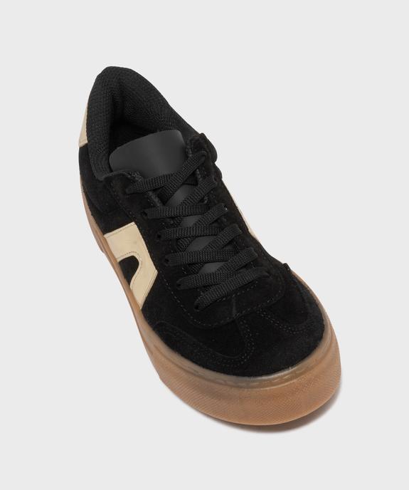 Baskets dessus cuir avec patchs léopard femme - Camps United vue6 - CAMPS - GEMO